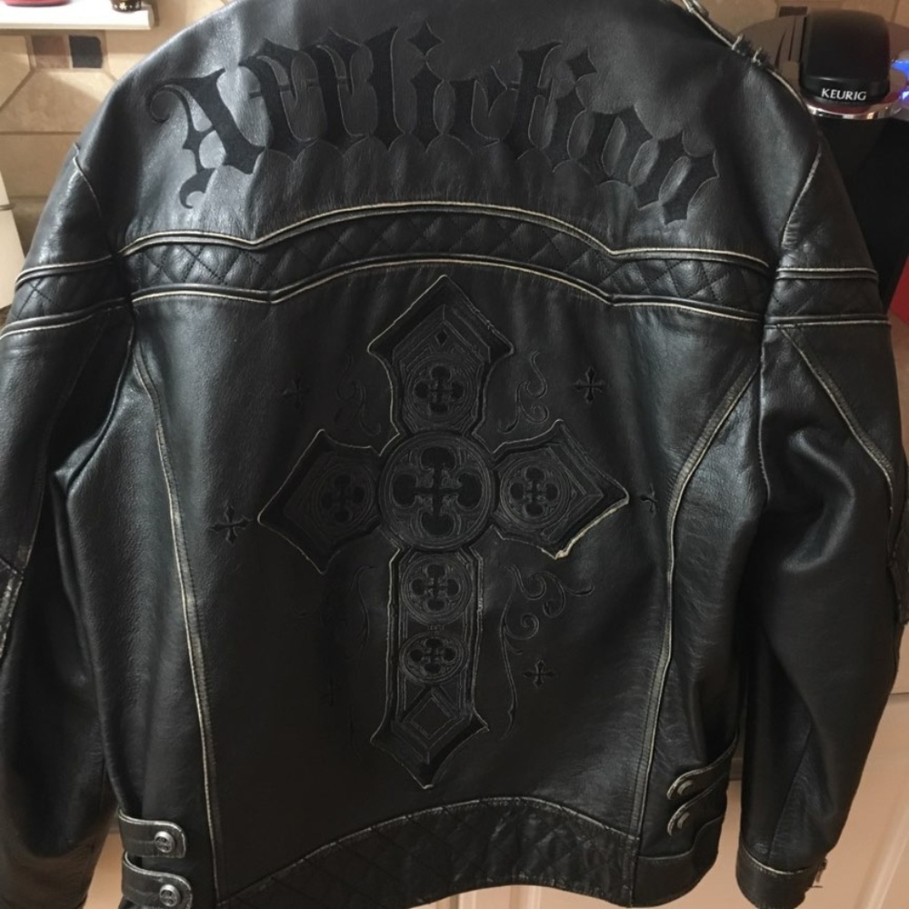 Men's Affliction Leather Jacket